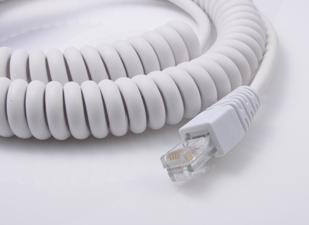 RJ12 Plug with Coiled Cable